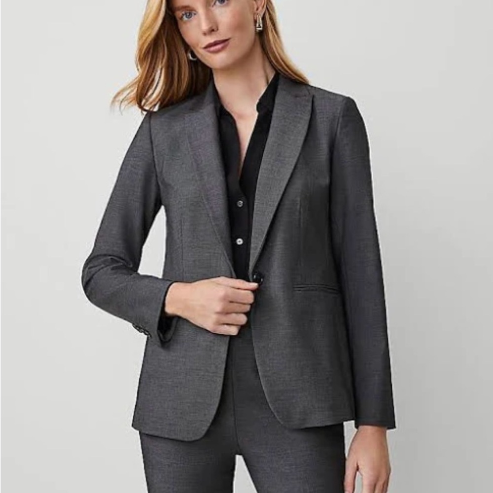 Ann Taylor Charcoal Blazer - Picture 1 of 8